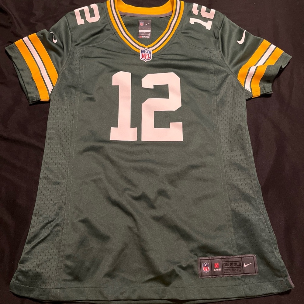 Nike Green and Yellow NFL Jersey